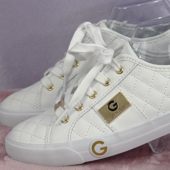 GBG Los Angeles White Quilted Sneakers Women’s Size 8.5 NWOT - Picture 2 of 7